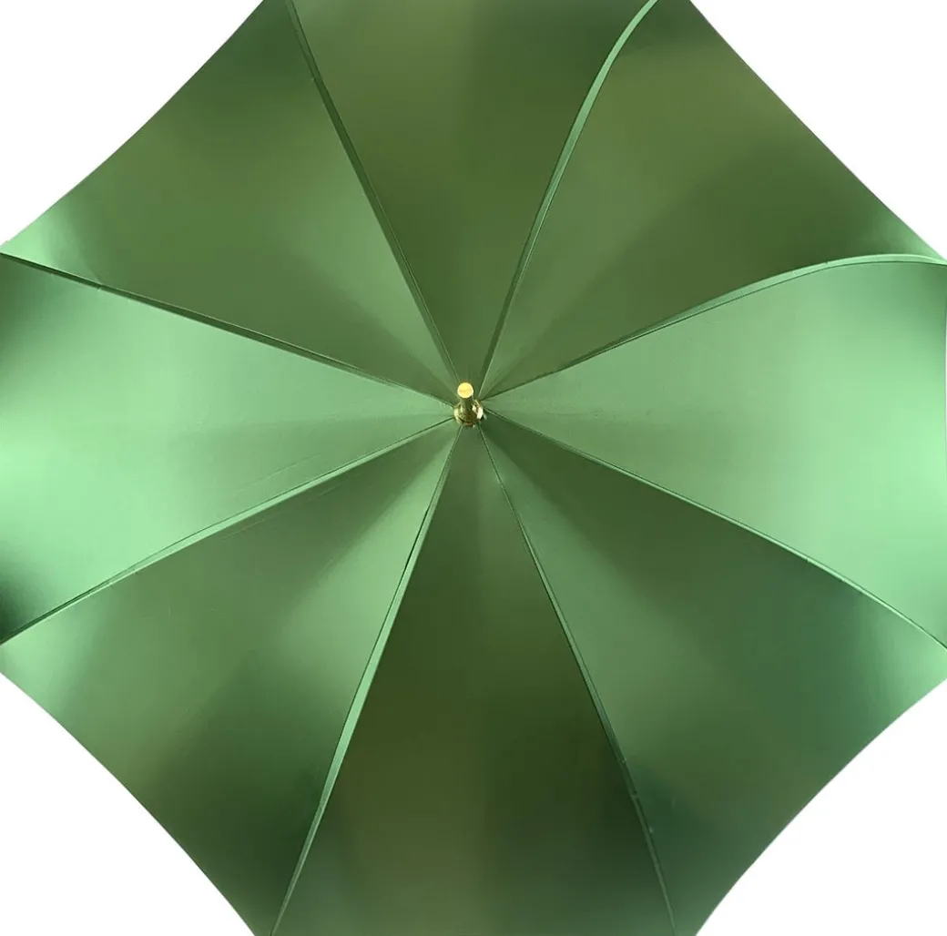 Ombrello verde da donna con cristalli