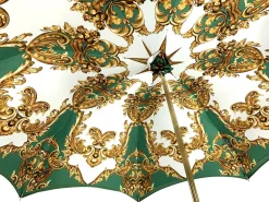 Ombrello verde da donna con cristalli