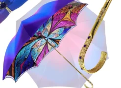 Ombrello viola luminoso di lusso fantastico