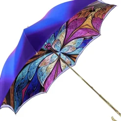 Ombrello viola luminoso di lusso fantastico