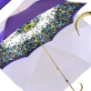 Originale ombrello viola con fantasia multicolore