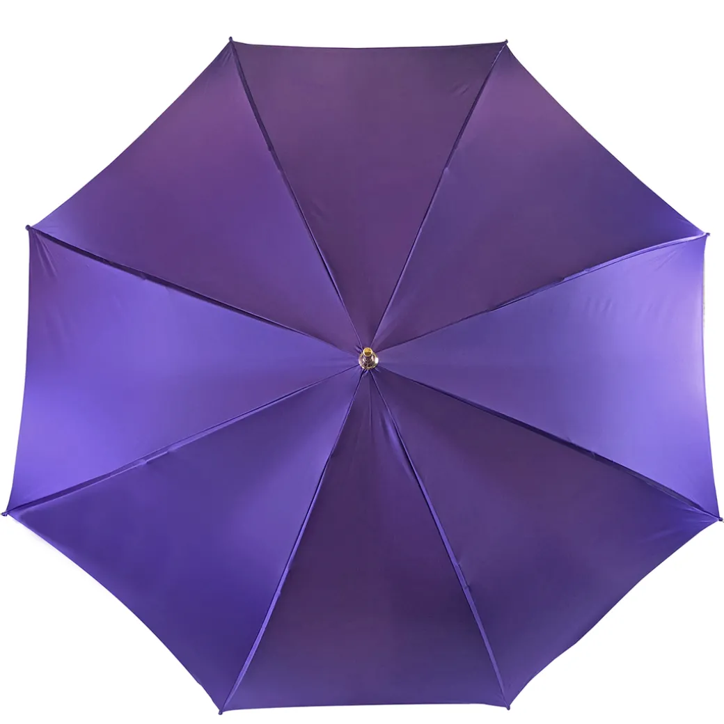 Originale ombrello viola con fantasia multicolore
