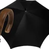 Oversize Uomini Ombrello Nero Extra Forte Tessuto