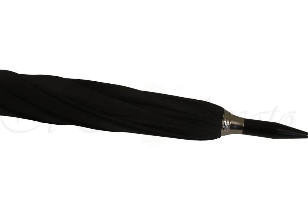 Oversize Uomini Ombrello Nero Extra Forte Tessuto