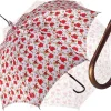 Parasole con rose rosse