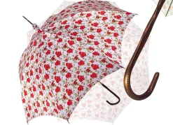 Parasole con rose rosse