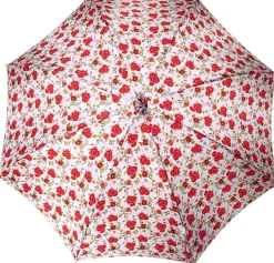 Parasole con rose rosse