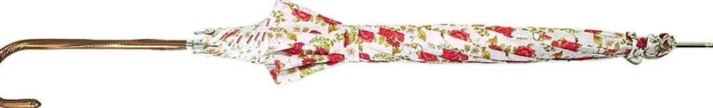 Parasole con rose rosse