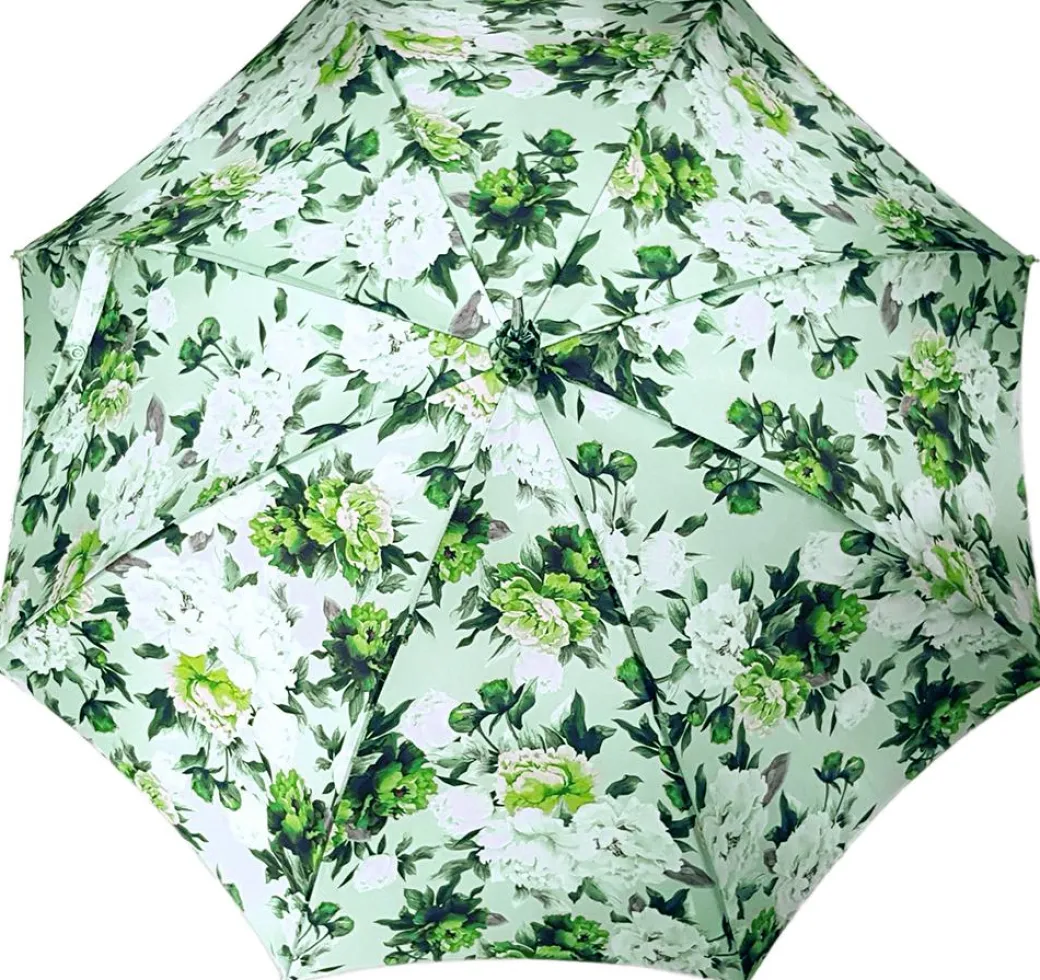 Parasole verde floreale