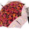 Pasarole floreale multicolor - Manico in pelle nera