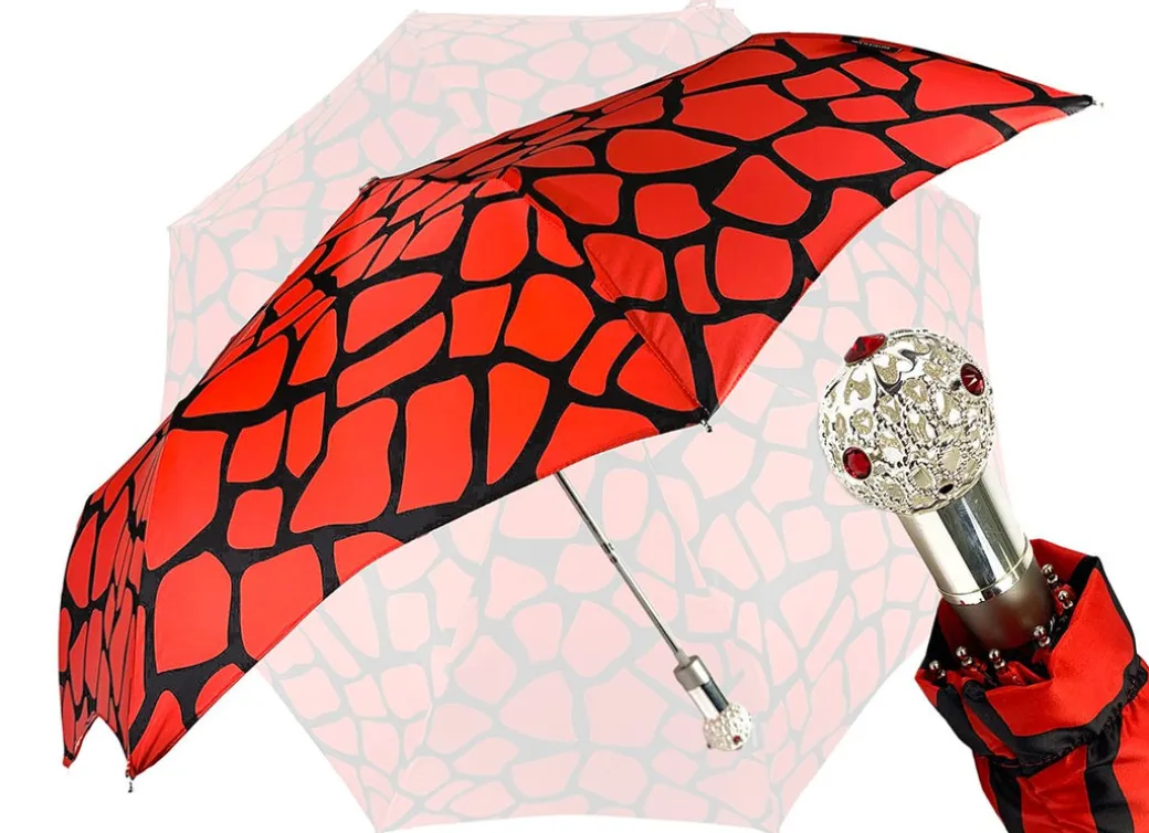 Pieghevole rosso e nero da donna