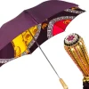 Plum Majesty: Exclusive Umbrella in Plum Color with Ornamental Design