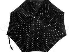 Pois bianco e nero - ombrello mini leggero