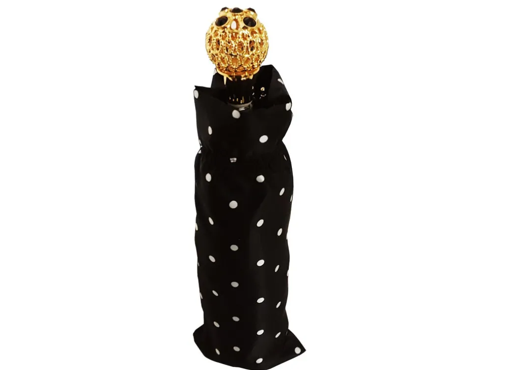 Pois bianco e nero - ombrello mini leggero