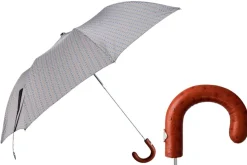 Polka Dots Jacquard: Foldable Umbrella with Bamboo