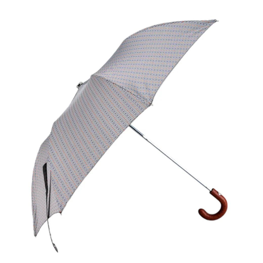 Polka Dots Jacquard: Foldable Umbrella with Bamboo