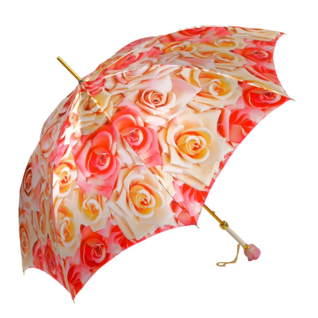 Premium Craft Umbrella with Beautiful Hand-Painted Rose Detail