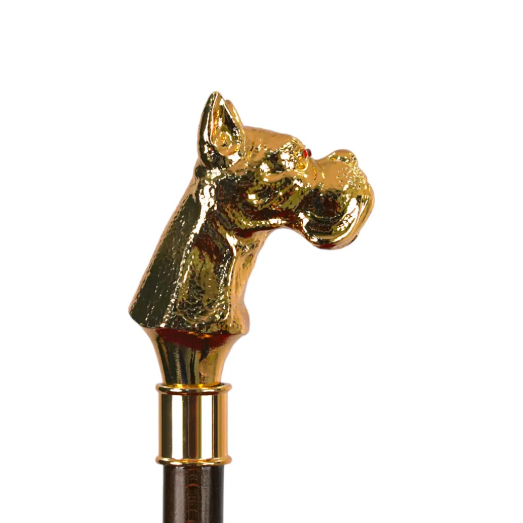 Premium Men's Exclusive Luxury Umbrella with 24K dog handle