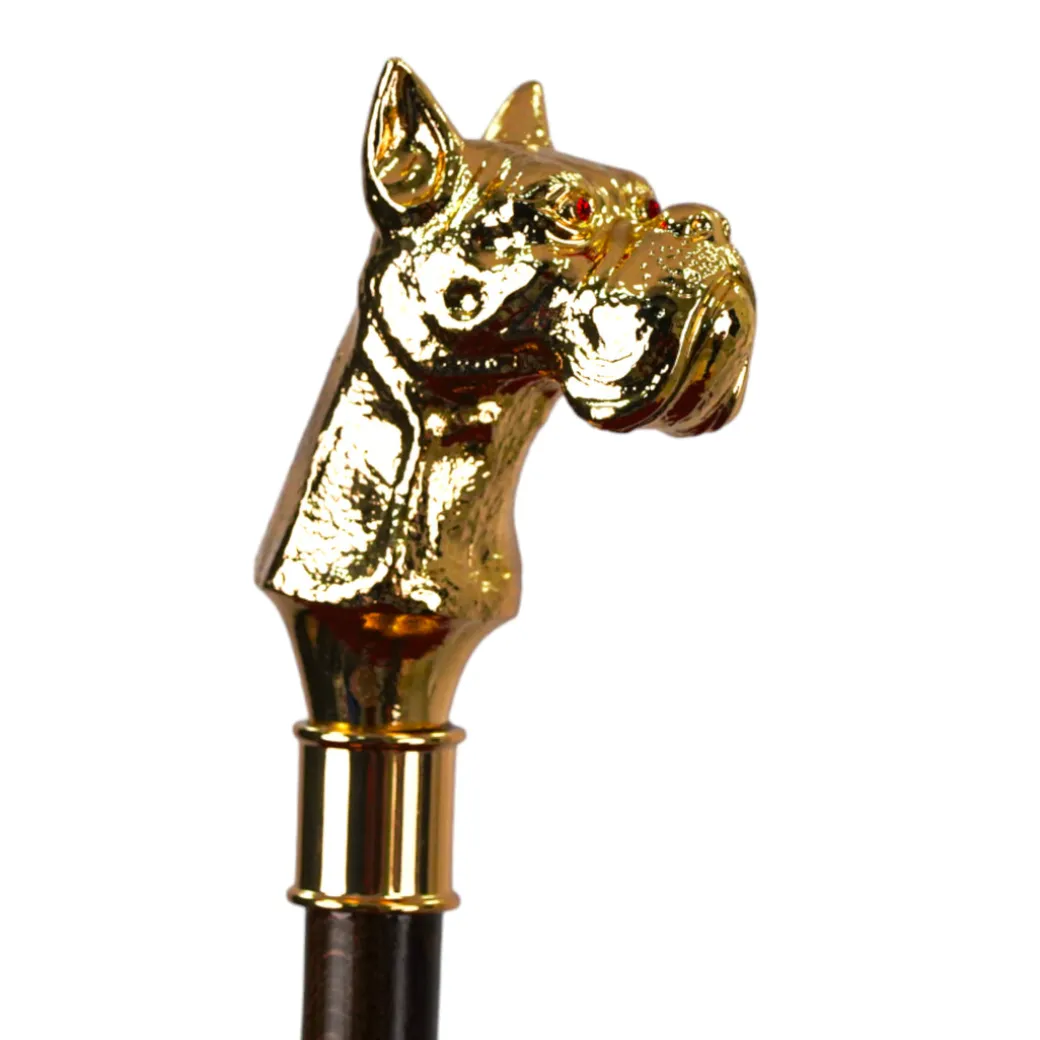 Premium Men's Exclusive Luxury Umbrella with 24K dog handle