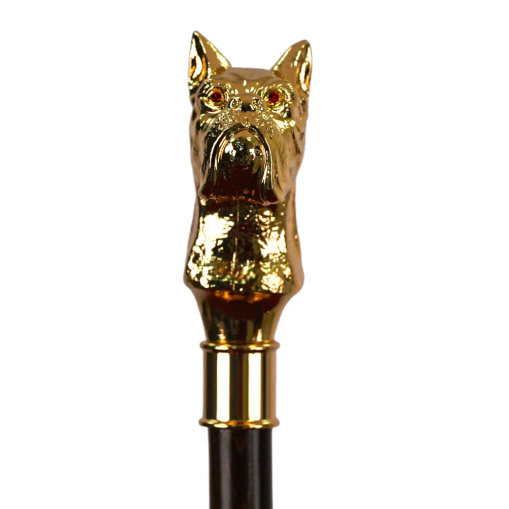 Premium Men's Exclusive Luxury Umbrella with 24K dog handle
