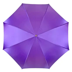 Prezioso ombrello viola con cristalli gialli