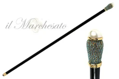 Prezioso pomolo con Strass e Perla