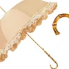 Retro-style umbrella-parasol with ruffles and lace