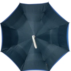 Royal Blue Umbrella with Shimmering Crystal Accents for Luxurious Styl