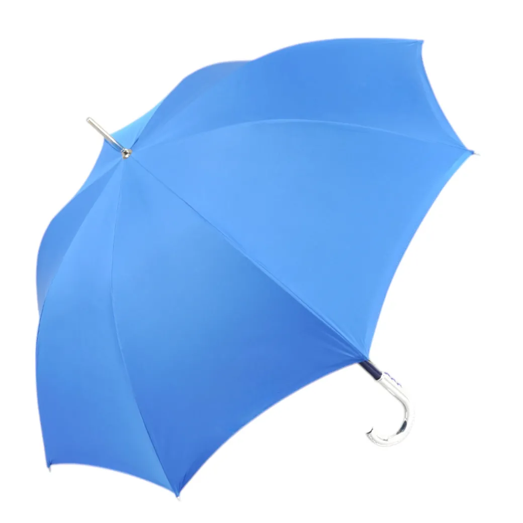 Royal Blue Umbrella with Shimmering Crystal Accents for Luxurious Styl