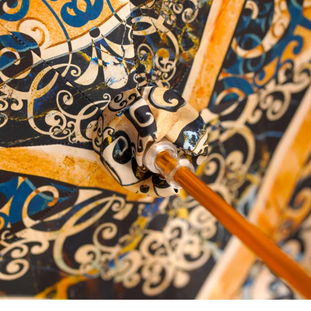 Sleek Italian Majolica Umbrella