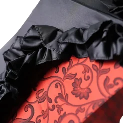 Special Edition Umbrella Featuring Black Ruffles and Silver-Plated Acc