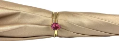 Splendido ombrello color crema con doppio tessuto