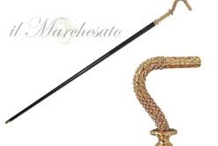 Stick a piedi eccezionale con cristalli bianchi