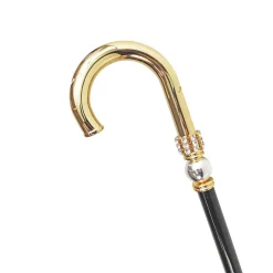 Stick a piedi per l'uomo in ottone - 24k Gold placcati con sfera argentata