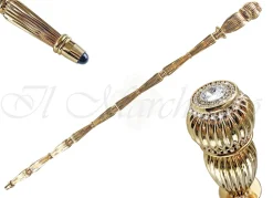 Stupendo bastone in collezione limitata - placcato in oro 24K