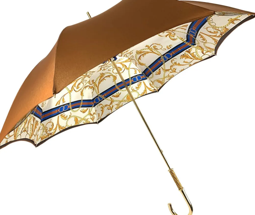 Stupendo ombrello in bronzo con catene