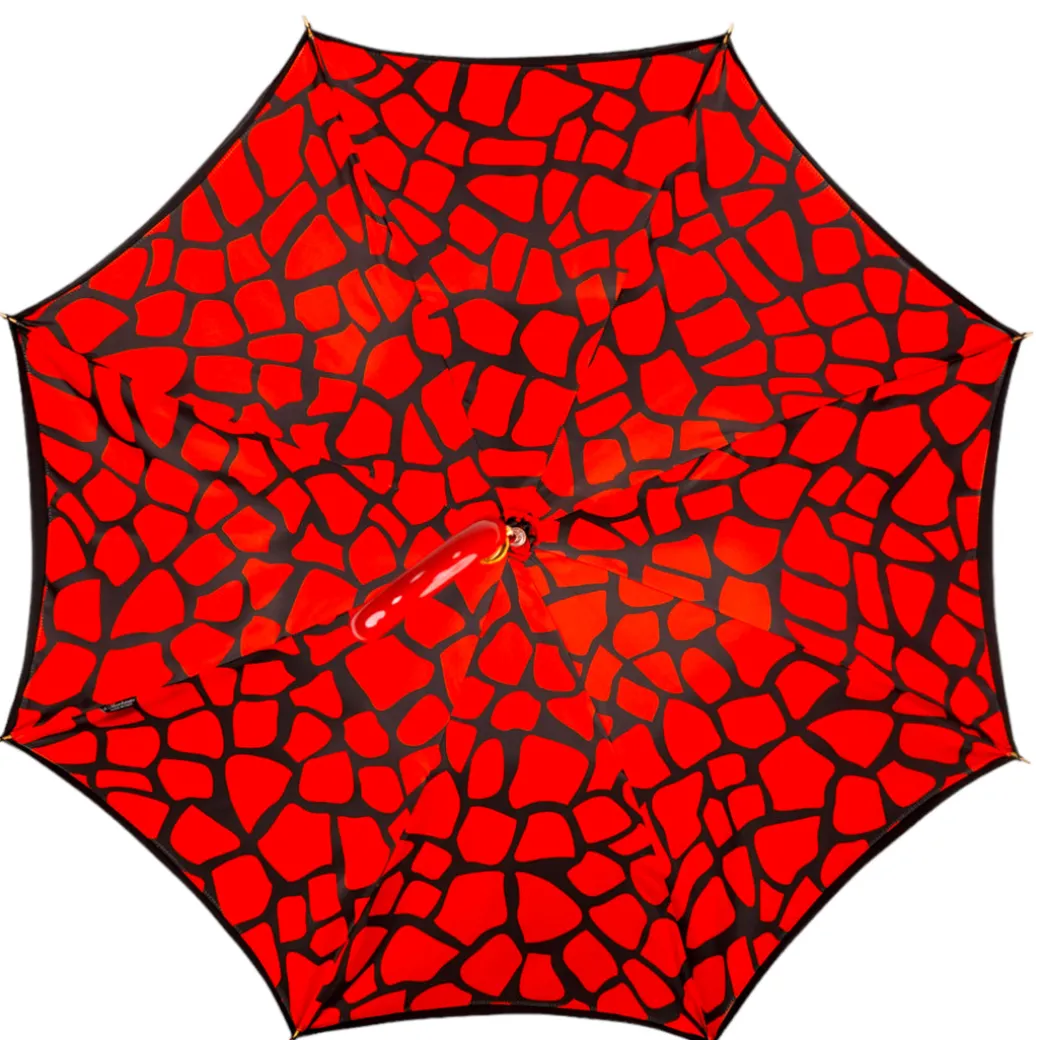 Stylish Black and Red Umbrella