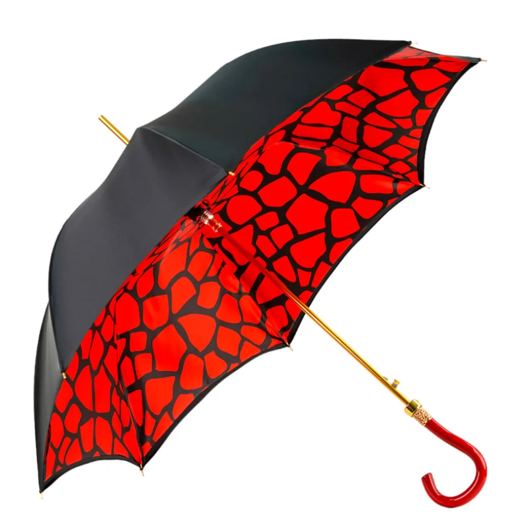 Stylish Black and Red Umbrella