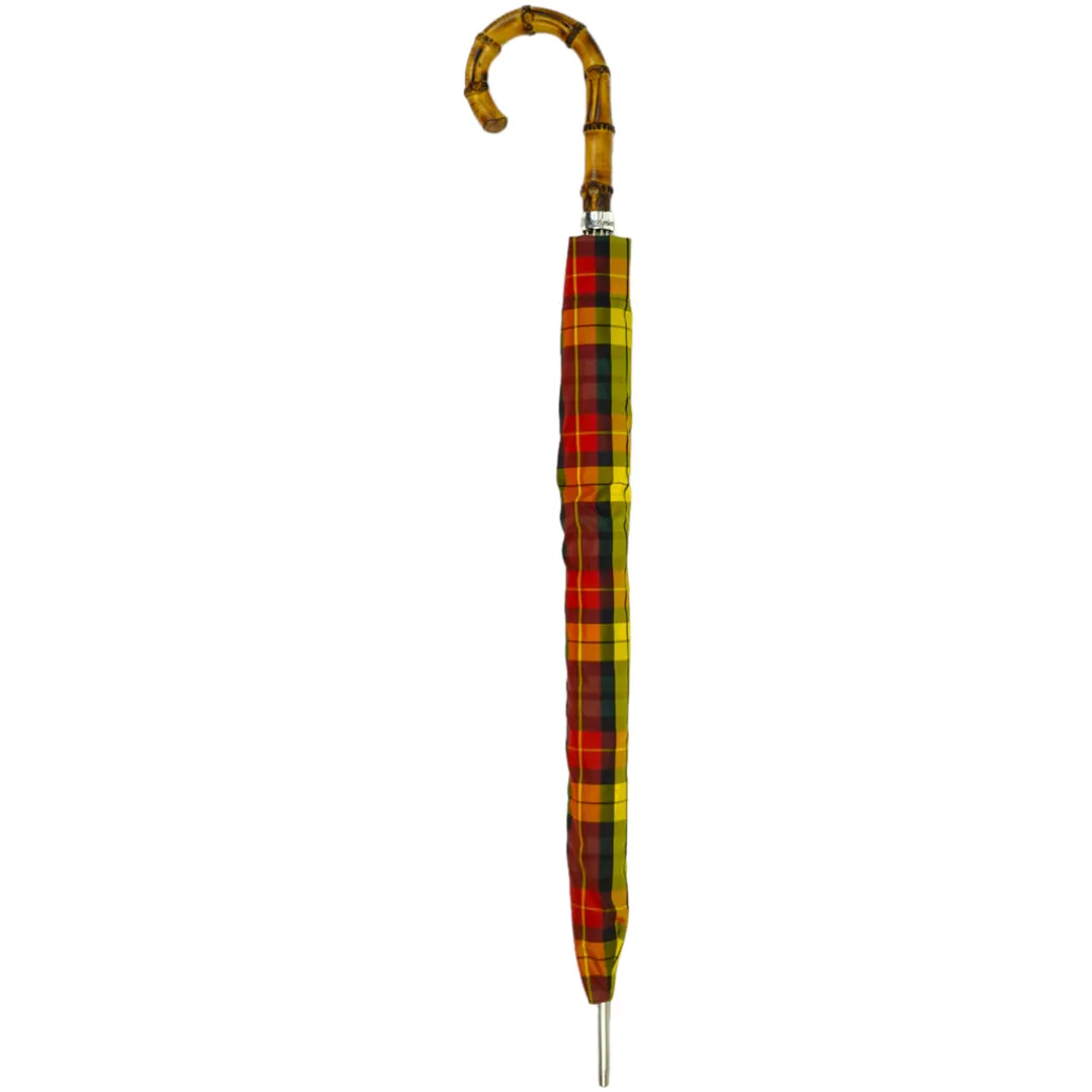 Stylish Tartan Bamboo Umbrella