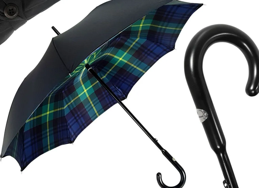 Uomo fatte a mano Ombrello Disegno Tartan