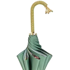 Verde gradiente luminoso con design floreale