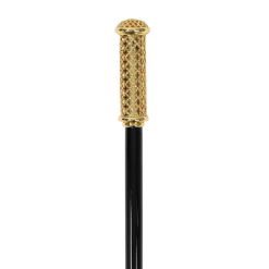 Walking Cane - Elegant Gold Filigree Handle